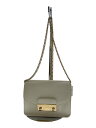 【中古】FURLA◆ショルダーバッグ/レザー/WHT/G6400//【バッグ】