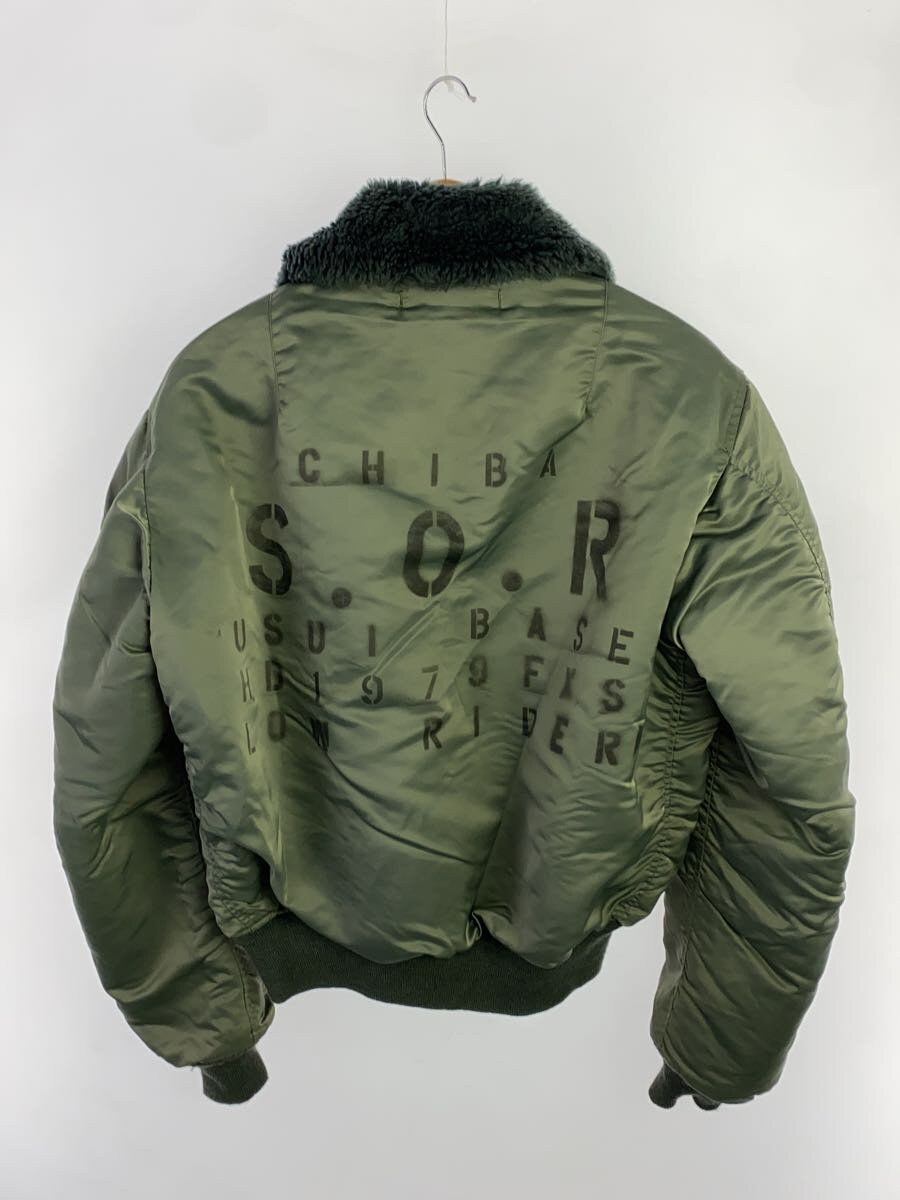 【中古】CAB CLOTHING◆ミリタリージャケット/42/ナイロン/KHK/プリント/MIL-J-6251B【メンズウェア】