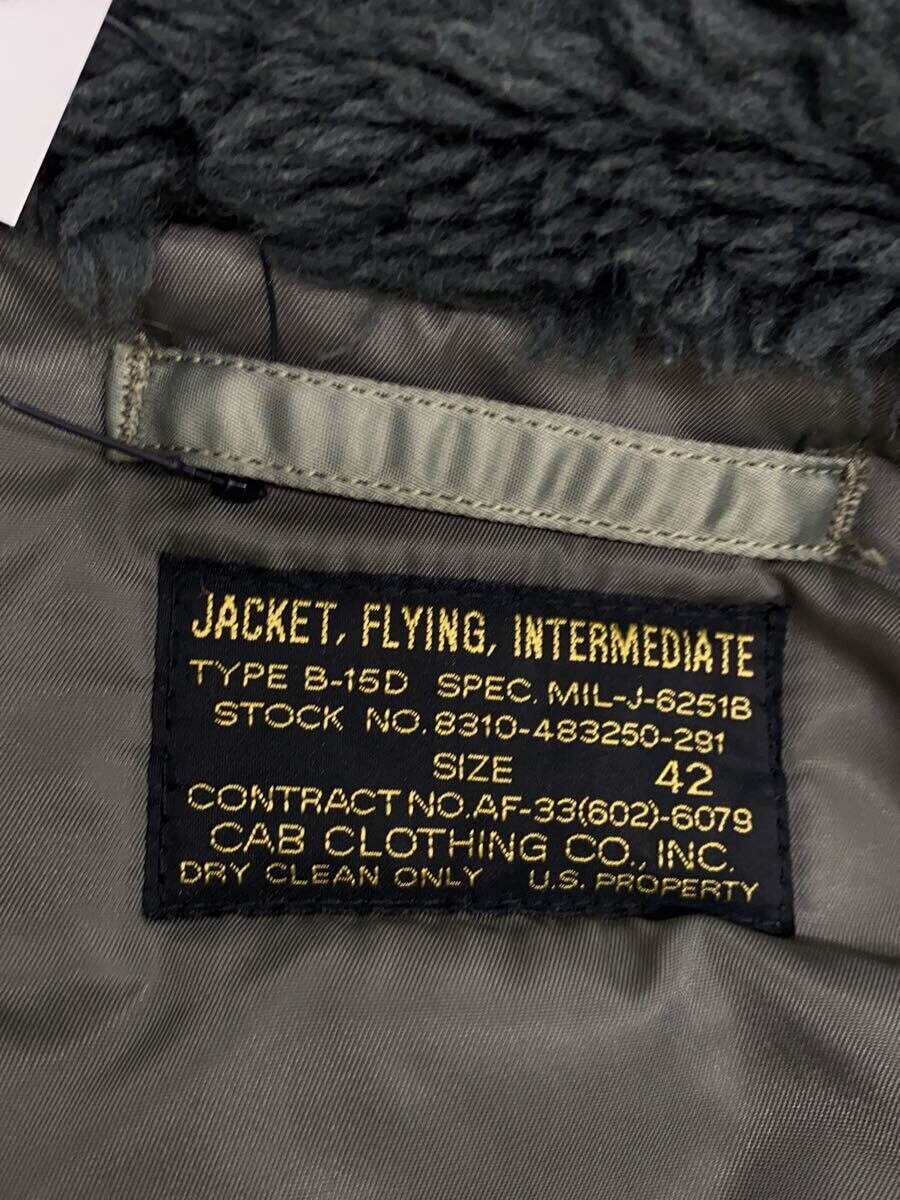 【中古】CAB CLOTHING◆ミリタリージャケット/42/ナイロン/KHK/プリント/MIL-J-6251B【メンズウェア】