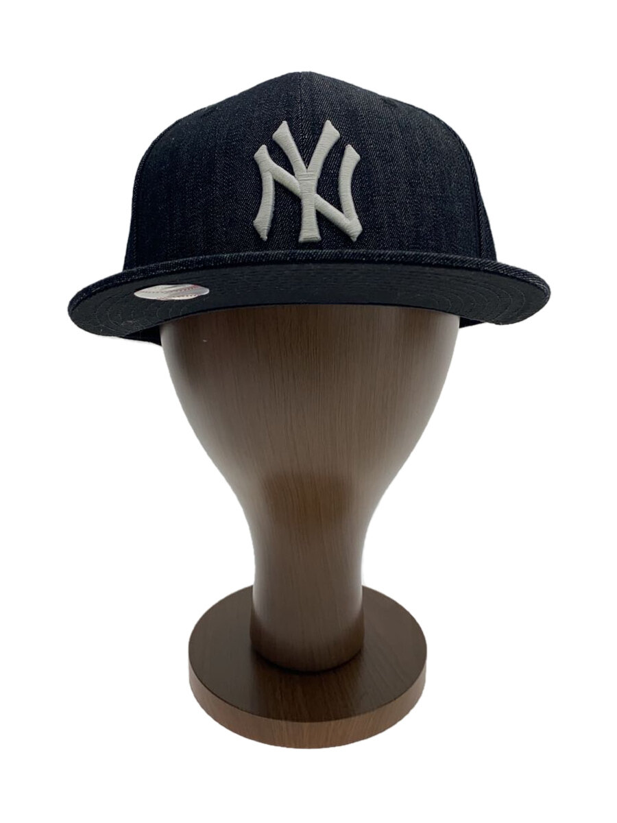 【中古】NEW ERA◆キャップ/7 3/8/コットン/BLK/無地/メンズ【服飾雑貨他】
