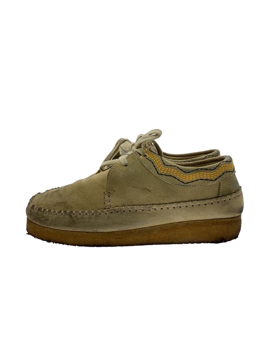 【中古】Clarks◆WEAVER/シューズ/UK6.5/KHK/スウェード/26165782【シューズ】