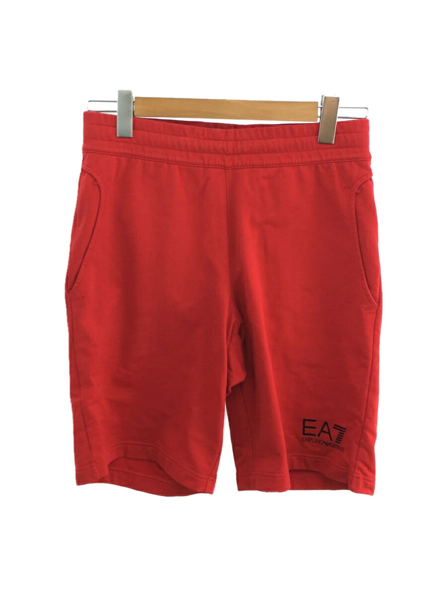 【中古】EMPORIO ARMANI◆ショートパンツ/S/コットン/RED【メンズウェア】