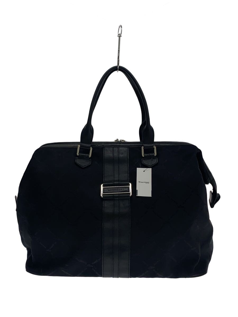 【中古】LONGCHAMP◆ボストンバッグ/--/BLK【バッグ】