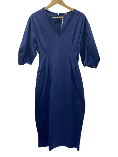 【中古】VERMEIL par iena◆鹿の子ウエストシェイプパフスリーブ/42/コットン/NVY/無地/20-040-938-1410-【レディースウェア】