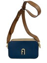 【中古】FURLA◆プリムラ ミニ クロスボディ/レザー/BLU/WB00667【バッグ】