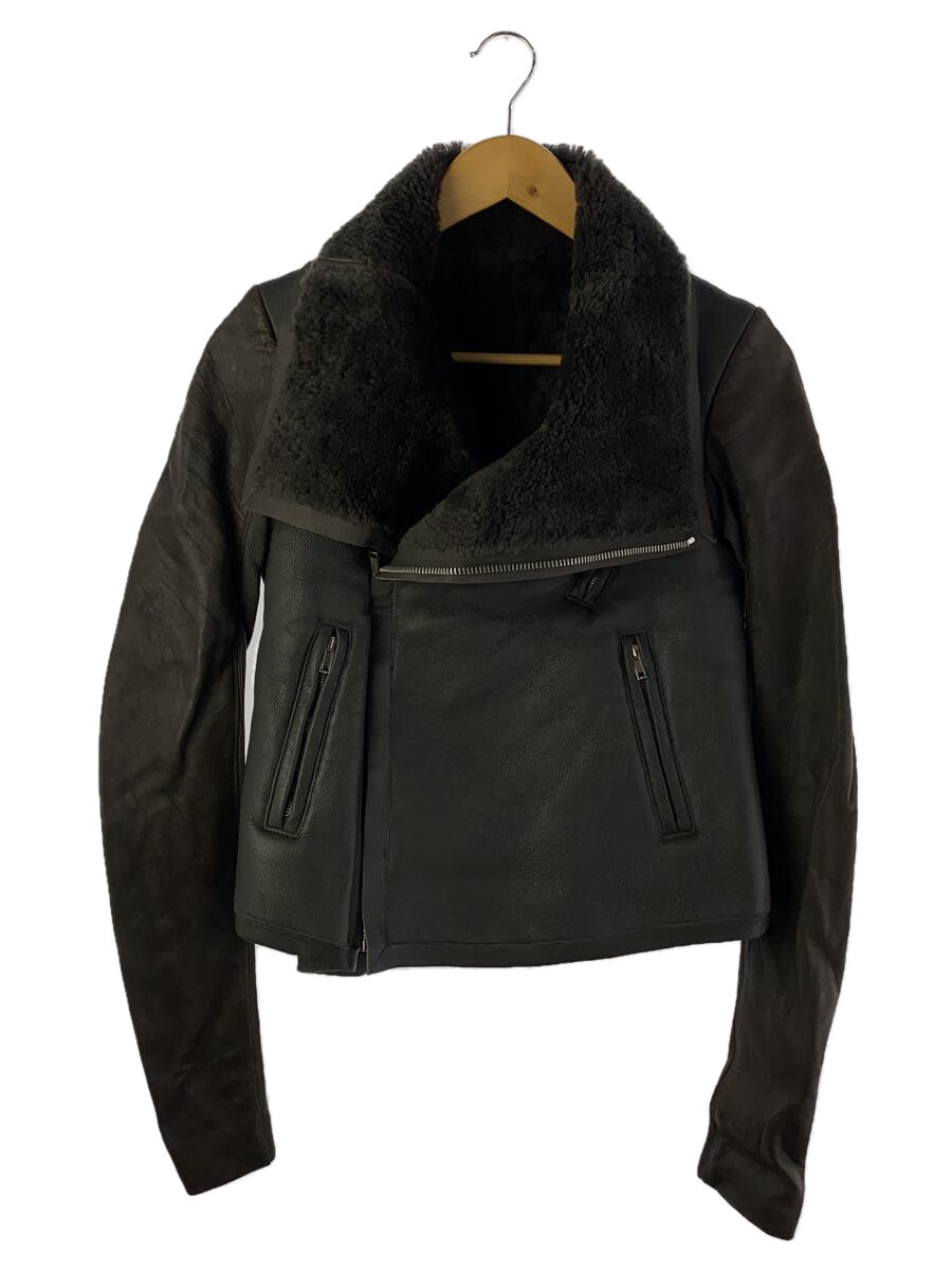 【中古】Rick Owens◆レザージャケット・ブルゾン/42/レザー/BRW【メンズウェア】