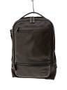 【中古】TUMI◆HARRISON Bradner Backpack /リュック/レザー/BRW【バッグ】