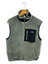 【中古】patagonia◆CLASSIC RETRO-X VEST/フリースベスト/M/ポリエステル/GRY/23047FA11【メンズウェア】