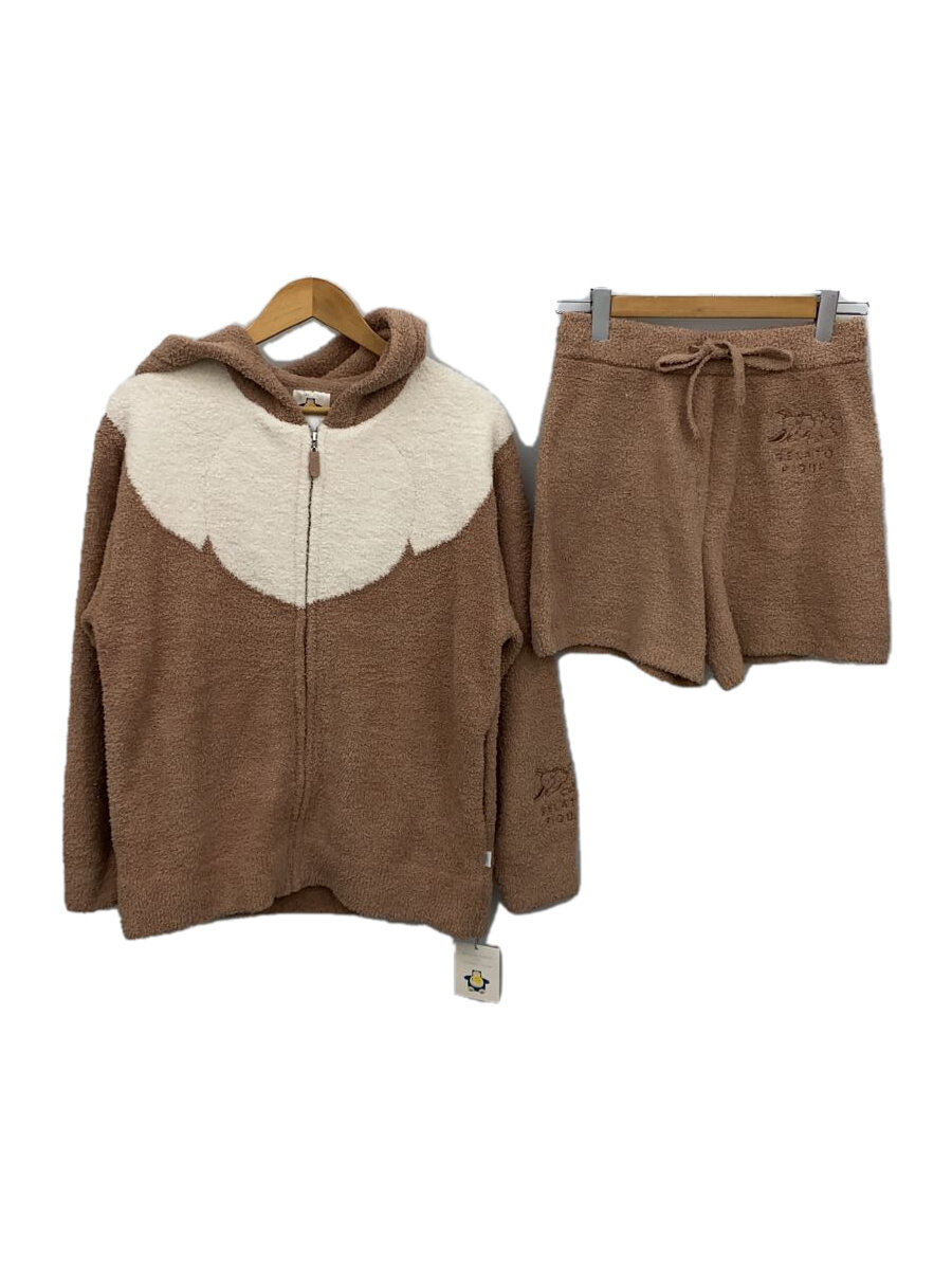 【中古】gelato pique◆ビモコ イーブイ パーカ&ショートパンツセット/one/ポリエステル/CML/PWNT244025【レディースウェア】