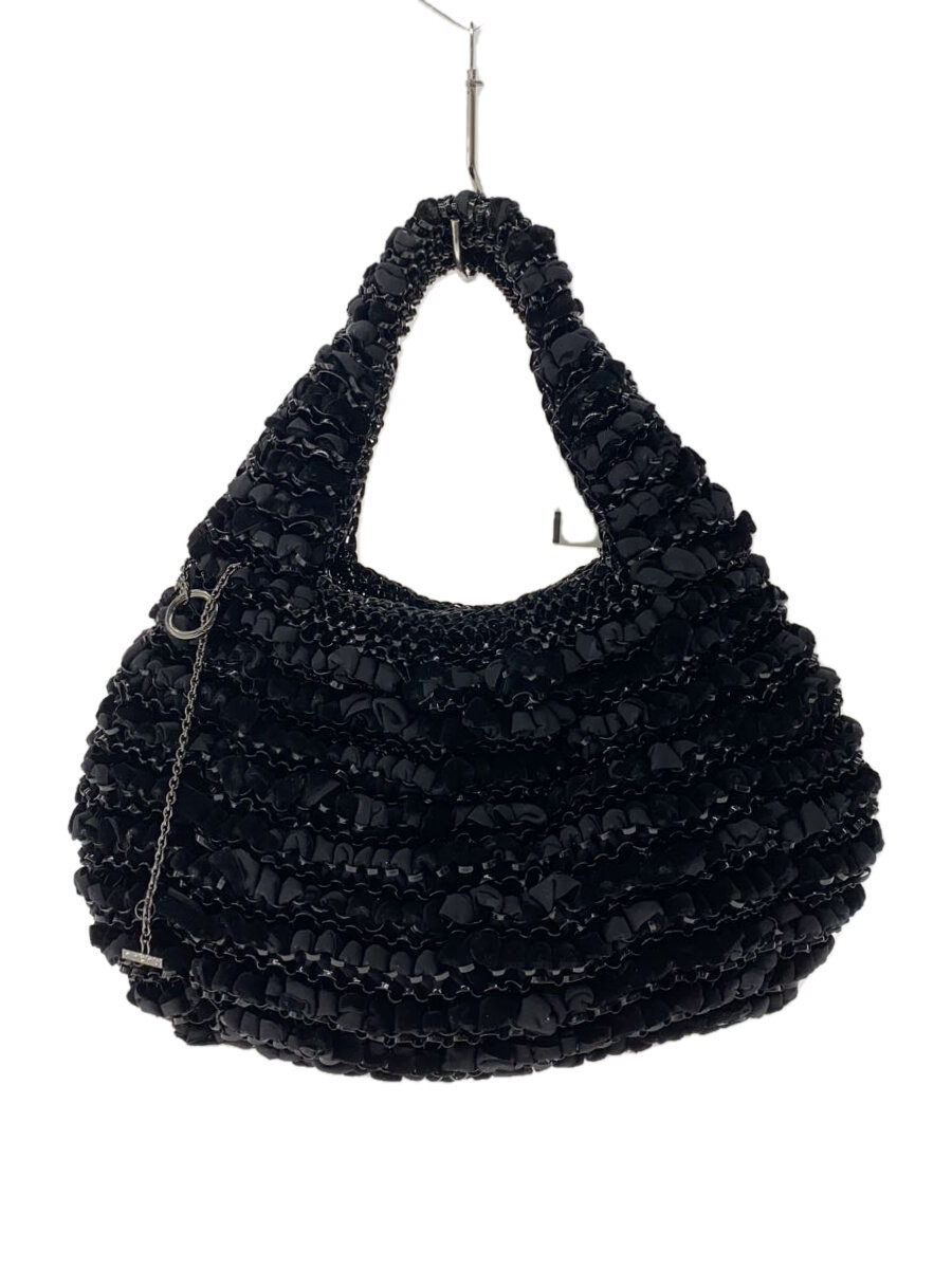 【中古】ANTEPRIMA◆ハンドバッグ/--/BLK/無地【バッグ】