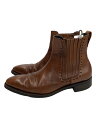 【中古】PERFETTO/サイドゴアブーツ/UK7/BRW/レザー/PF 2030S【シューズ】