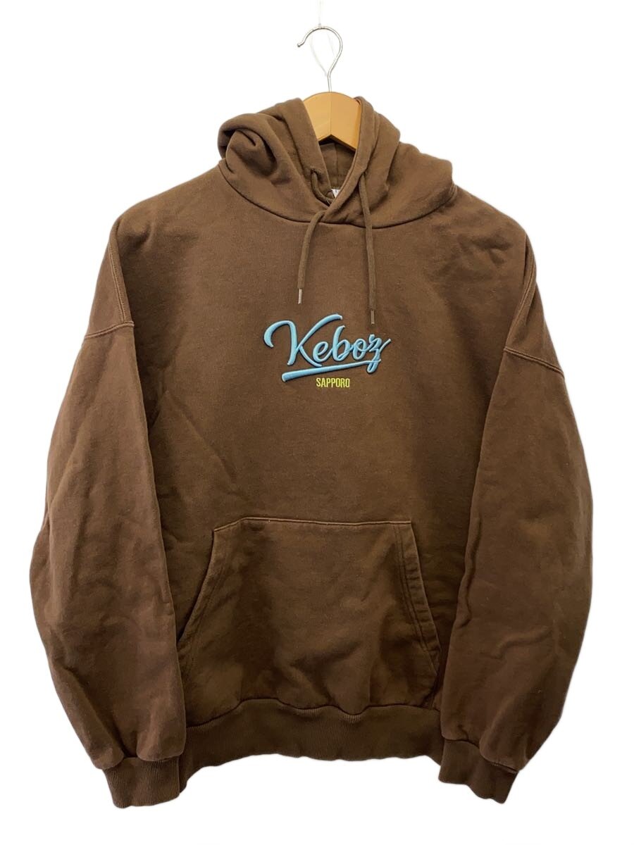 【中古】Keboz◆パーカー/M/コットン/BRW【メンズウェア】