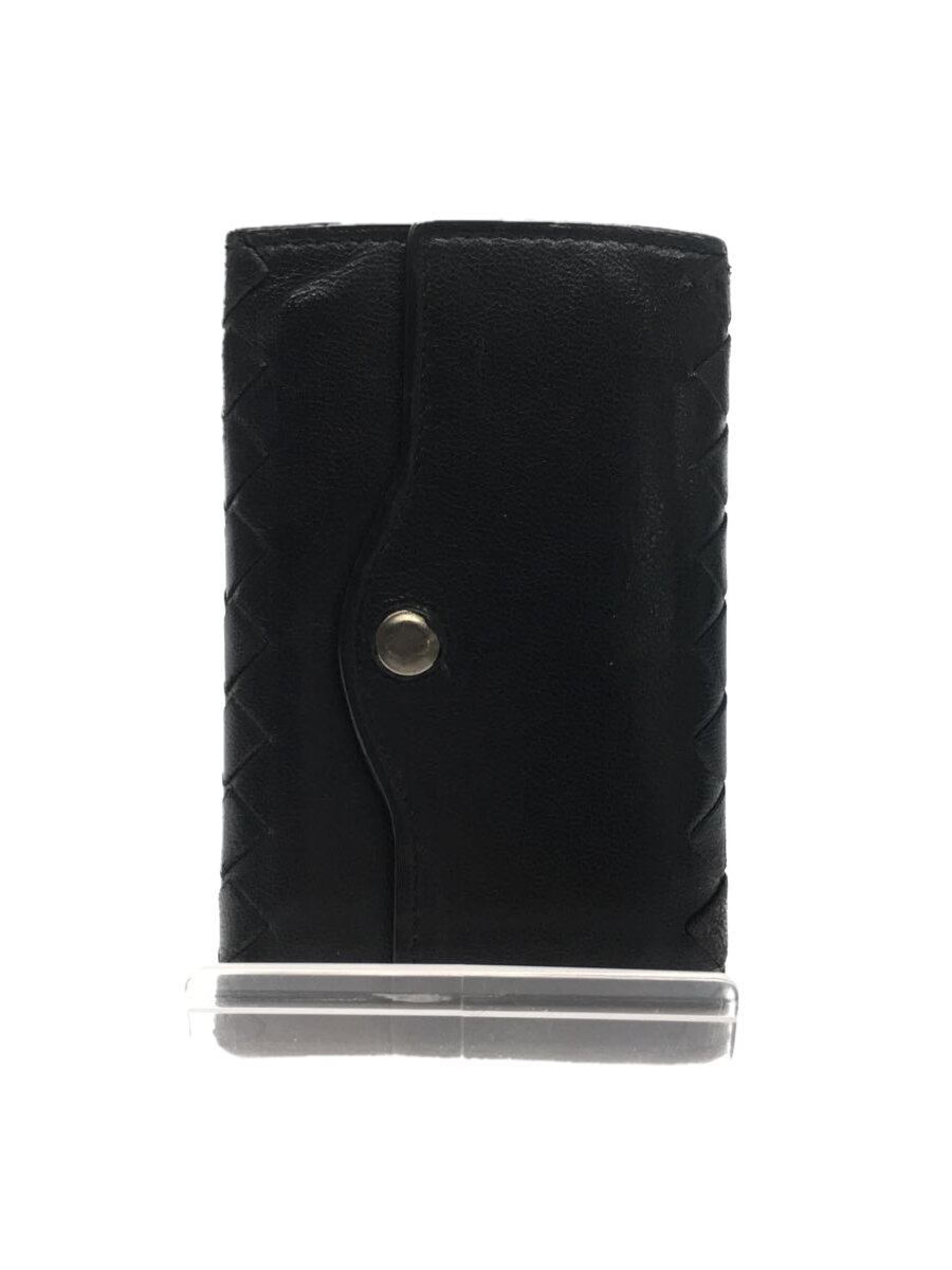 【中古】BOTTEGA VENETA◆イントレチャート/キーケース/レザー/BLK/メンズ//【服飾雑貨他】