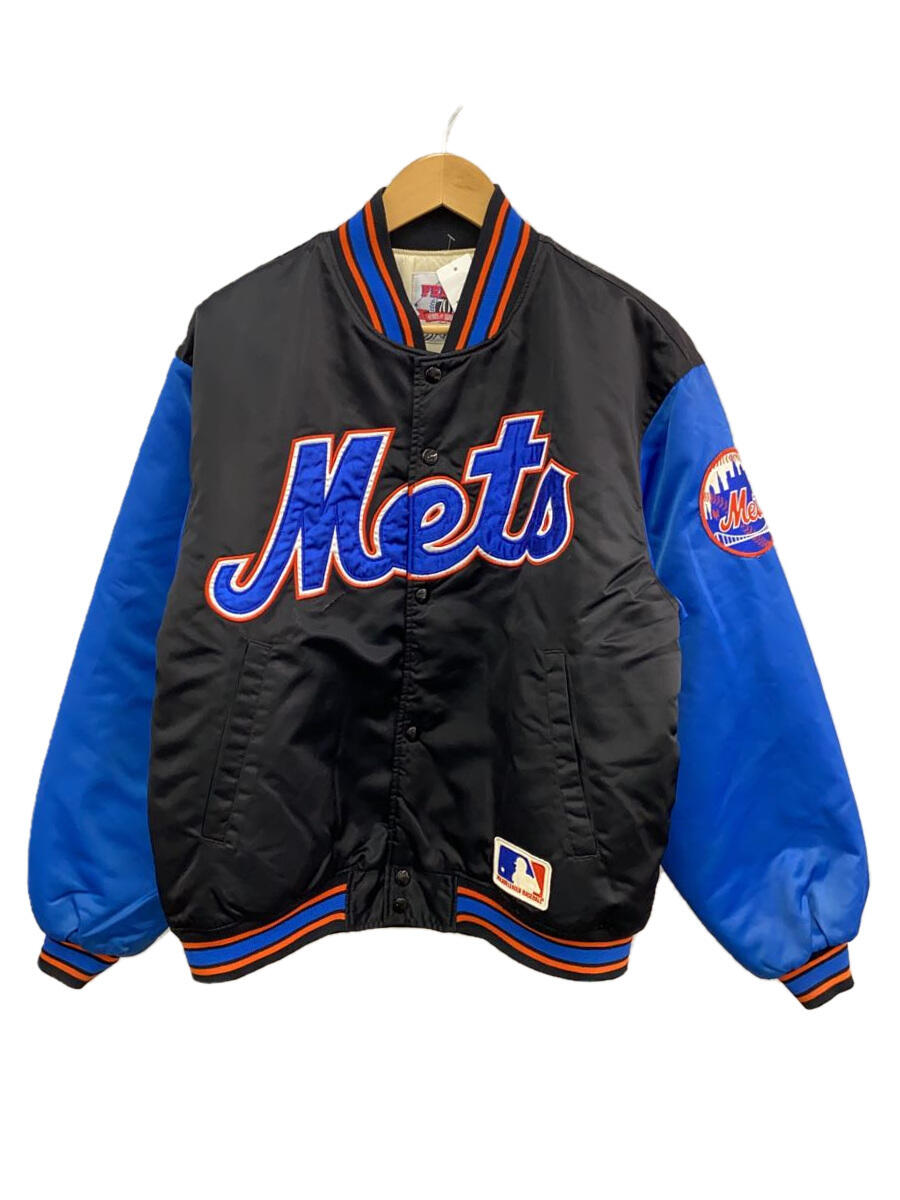 【中古】Felco◆90S/MLB/New York Mets/ニューヨークメッツ/スタジャン//ポリエステル/BLU【メンズウェア】