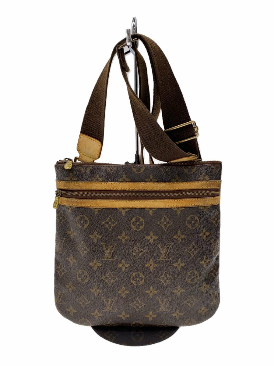 樂天商城 - 【中古】LOUIS VUITTON◆ポシェット・ボスフォール_モノグラム・キャンバス_BRW/PVC/BRW//【バッグ】