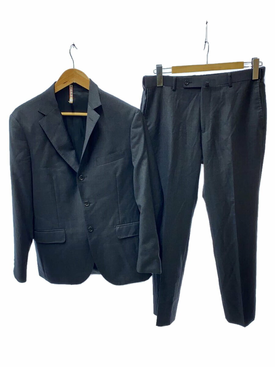 【中古】BEAMS HEART◆スーツ/L/ウール/GRY/41-17-0003-375/canonico/3 piece【メンズウェア】