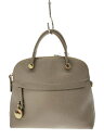 【中古】FURLA◆ハンドバッグ/ブラウン/無地/238363【バッグ】
