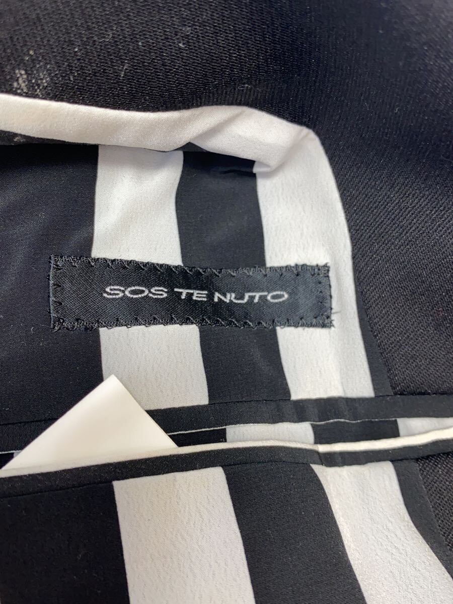 【中古】SOS TE NUTO◆テーラードジャケット/46/ナイロン/BLK/無地/1613006【メンズウェア】