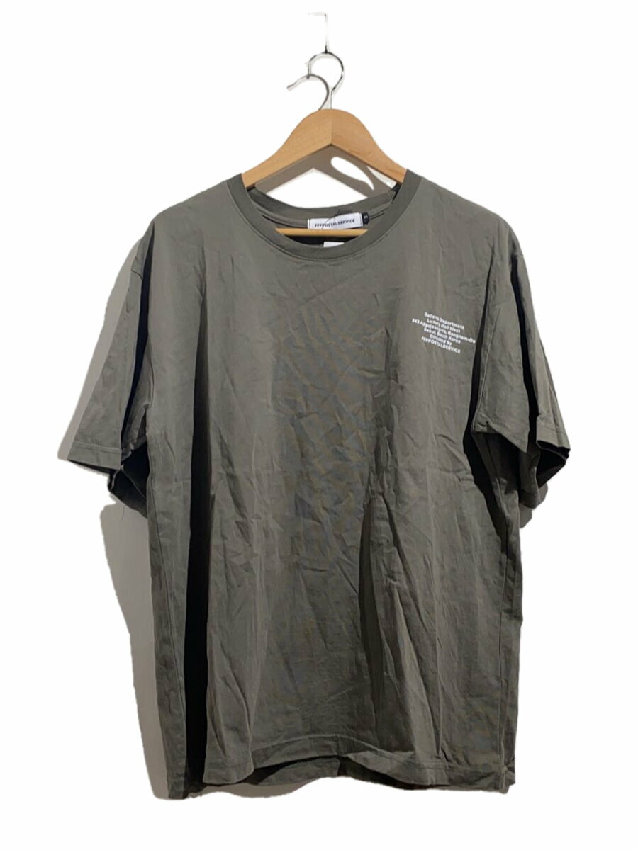 FFFPOSTALSERVICE◆Tシャツ/3/コットン/カーキ//