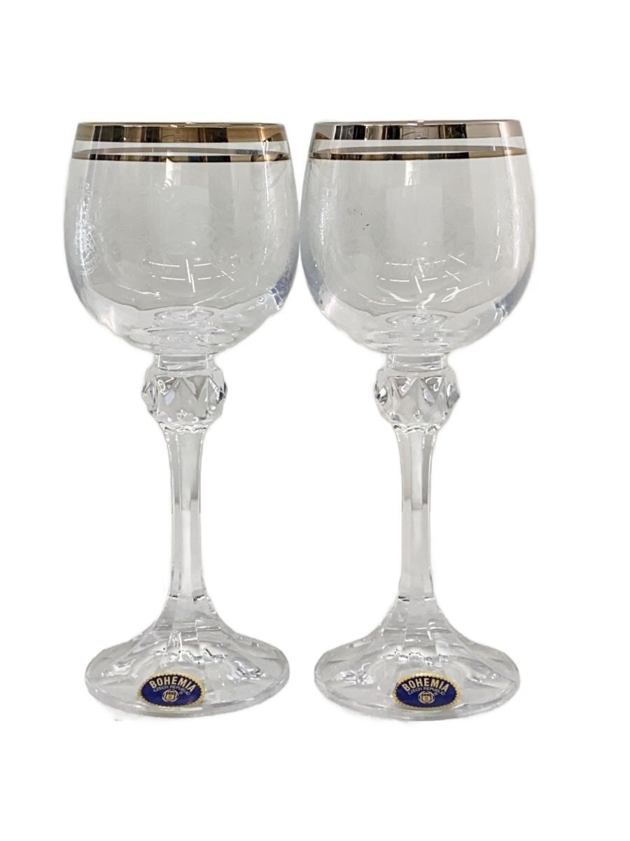 【中古】BOHEMIA GLASS(Crystal)◆グラス/2点セット/CLR/3000-150-2【キッチン用品】