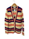 【中古】GUCCI◆カーディガン(厚手)/M/コットン/ベージュ/572617-XKA06【メンズウェア】