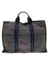 【中古】HERMES◆バッグ/キャンバス/GRY【バッグ】(4)