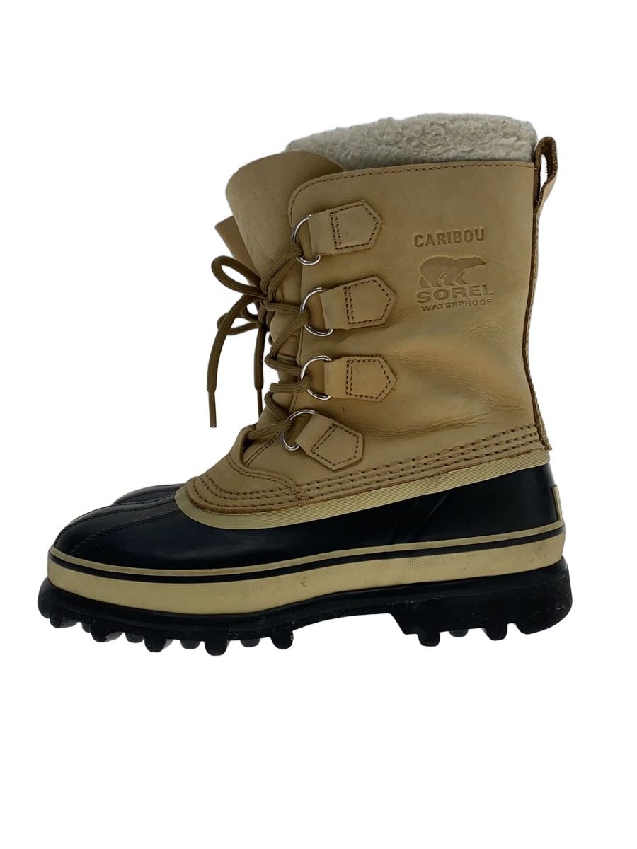 【中古】SOREL◆レースアップブーツ/24cm/BEG/NL1005-280【シューズ】