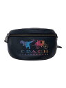 【中古】COACH◆ウエストバッグ/レザー/BLK/c1980【バッグ】