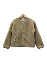 【中古】ORCIVAL◆ノーカラーボア/フリースジャケット/1/ウール/BEG/OR-A0232【レディースウェア】(4)