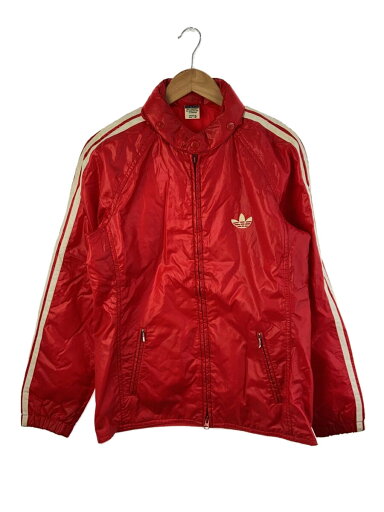 【中古】adidas◆80s/西ドイツ/ナイロンジャケット/5/ナイロン/RED【メンズウェア】 【中古】adidas◆80s/西ドイツ/ナイロンジャケット/5/ナイロン/RED【メンズウェア】