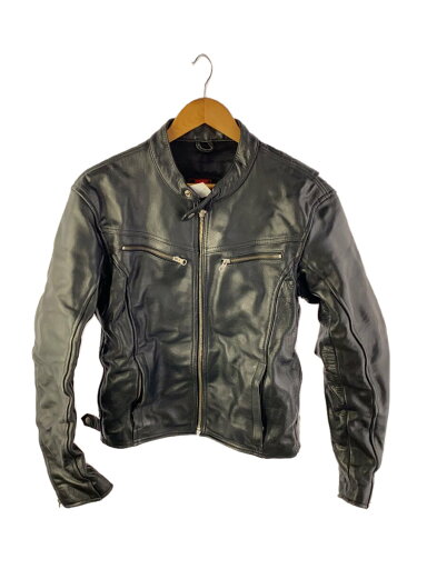 【中古】BIKE SEVERN/シングルライダースジャケット/L/レザー/BLK【メンズウェア】 【中古】BIKE SEVERN/シングルライダースジャケット/L/レザー/BLK【メンズウェア】