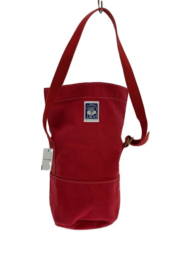 【中古】PORT CANVAS◆ショルダーバッグ/コットン/レッド【バッグ】 【中古】PORT CANVAS◆ショルダーバッグ/コットン/レッド【バッグ】