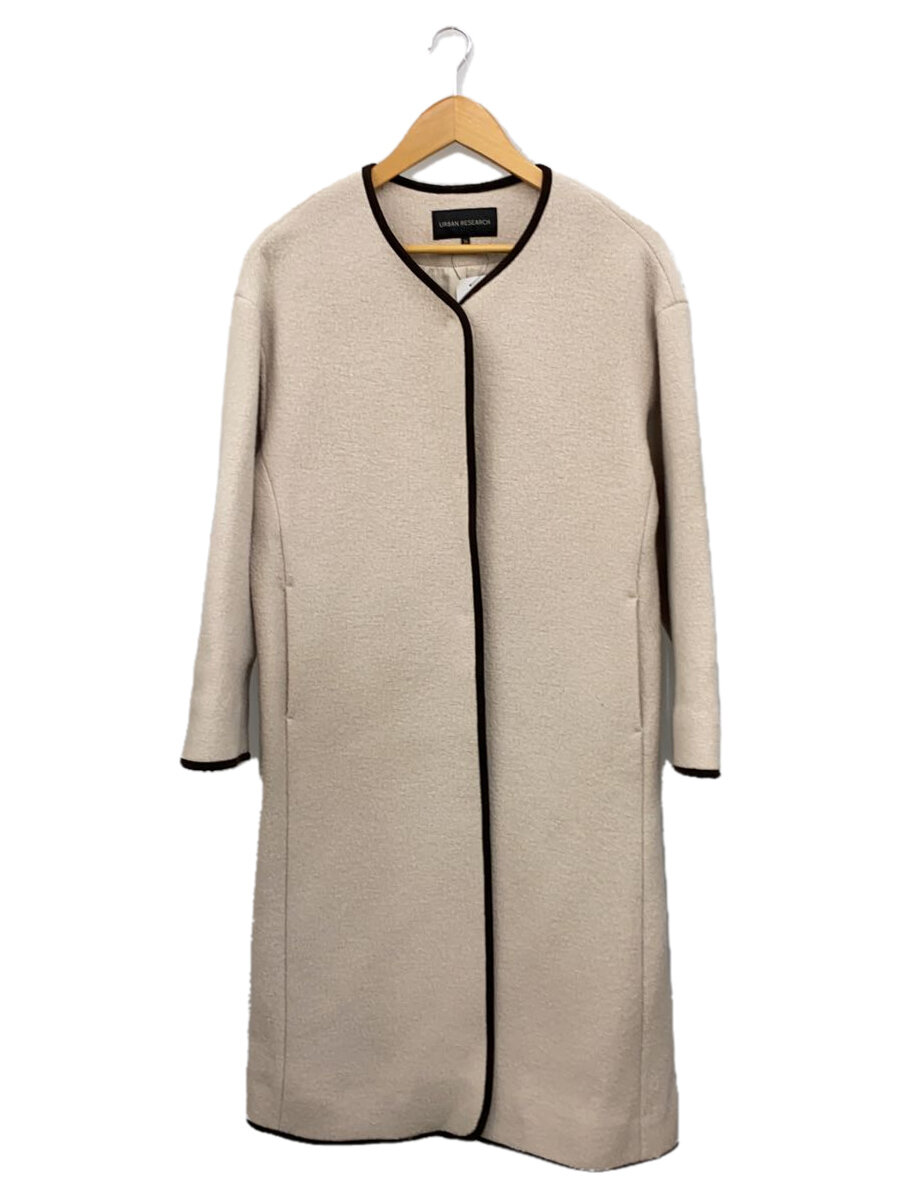 【中古】URBAN RESEARCH◆コート/36/ウール/BEG/UR17-27C003【レディースウェア】
