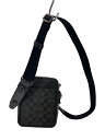 【中古】COACH◆サリバン クロスボディ シグネチャー キャンバス/ショルダーバッグ/PVC/BLK/総柄/CC009【バッグ】