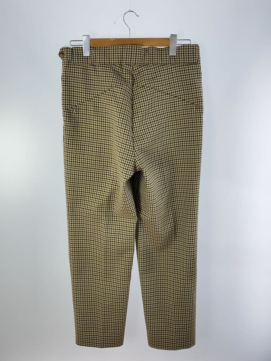 【中古】Needles◆24AW/W.U. Tucked Side Tab Trousボトム/M/ポリエステル/BEG/千鳥格子/P【メンズウェア】