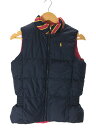 【中古】RALPH LAUREN◆リバーシブルダウンベスト/150cm/ポリエステル/ネイビー【キッズ】