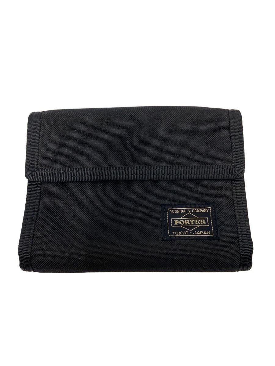 【中古】PORTER◆手帳カバー/ポリエステル/BLK/メンズ【服飾雑貨他】