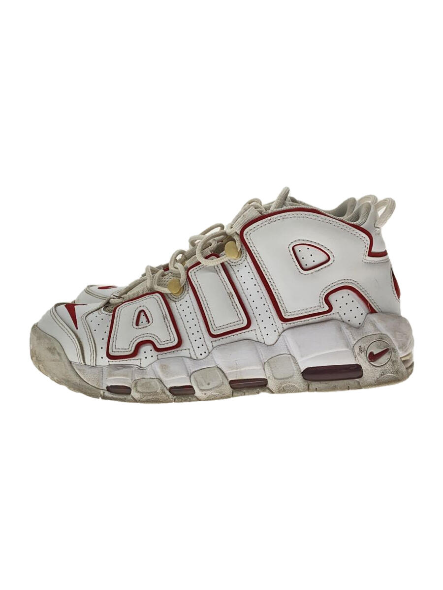 【中古】NIKE◆AIR MORE UPTEMPO 96/エアモアアップテンポ/ホワイト/921948-102/27cm/WHT【シューズ】