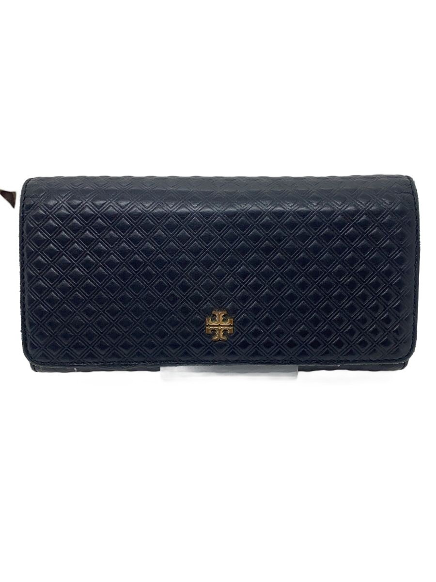 【中古】TORY BURCH◆長財布/レーヨン/BLK/メンズ/HST036【服飾雑貨他】