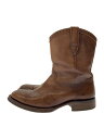 【中古】foot the coacher◆ペコスブーツ/US6/CML/レザー【シューズ】