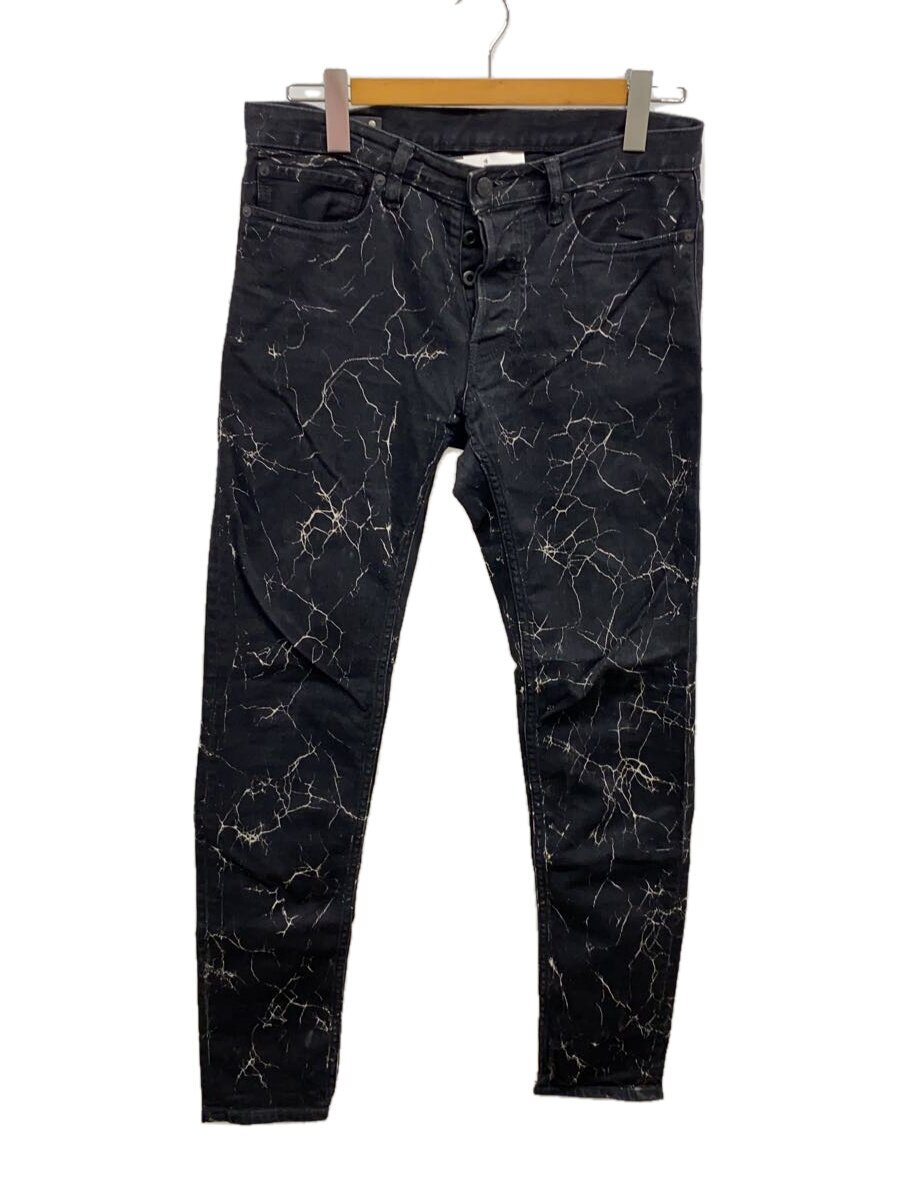 【中古】MINEDENIM◆クラックブリーチデニムスキニーパンツ/サイズ7/コットン/BLK/2009-1004-96【メンズウェア】