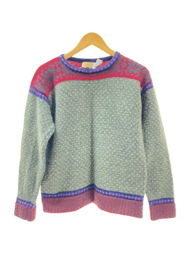 【中古】L.L.Bean◆ニット・セーター(厚手)/L/ウール/マルチカラー【メンズウェア】 【中古】L.L.Bean◆ニット・セーター(厚手)/L/ウール/マルチカラー【メンズウェア】