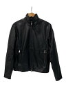 【中古】ARMANI EXCHANGE◆レザージャケット・ブルゾン/S/羊革/BLK/無地/D49R72 D9P72【メンズウェア】