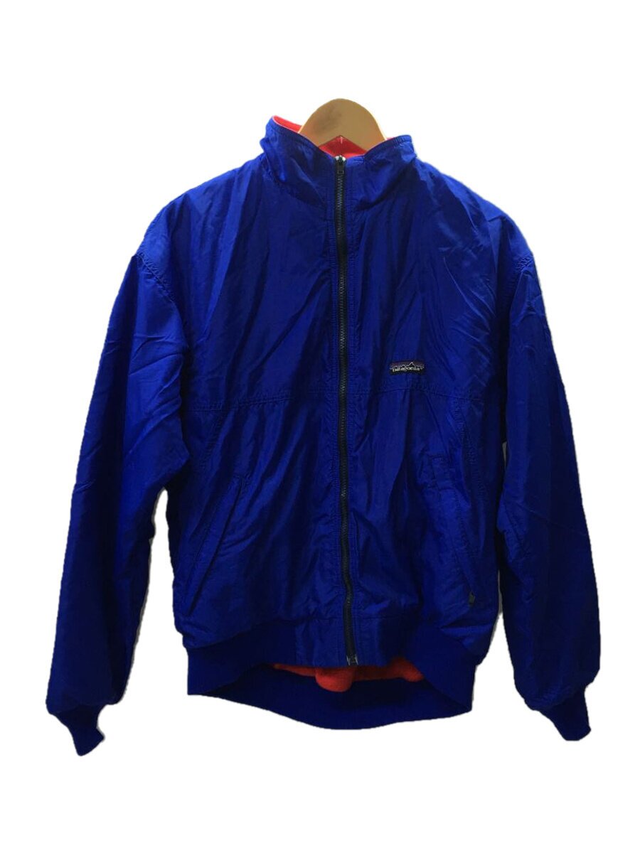 【中古】patagonia◆80s/シェルドシンチラ/ジャケット/M/ナイロン/ブルー＆レッド//【メンズウェア】