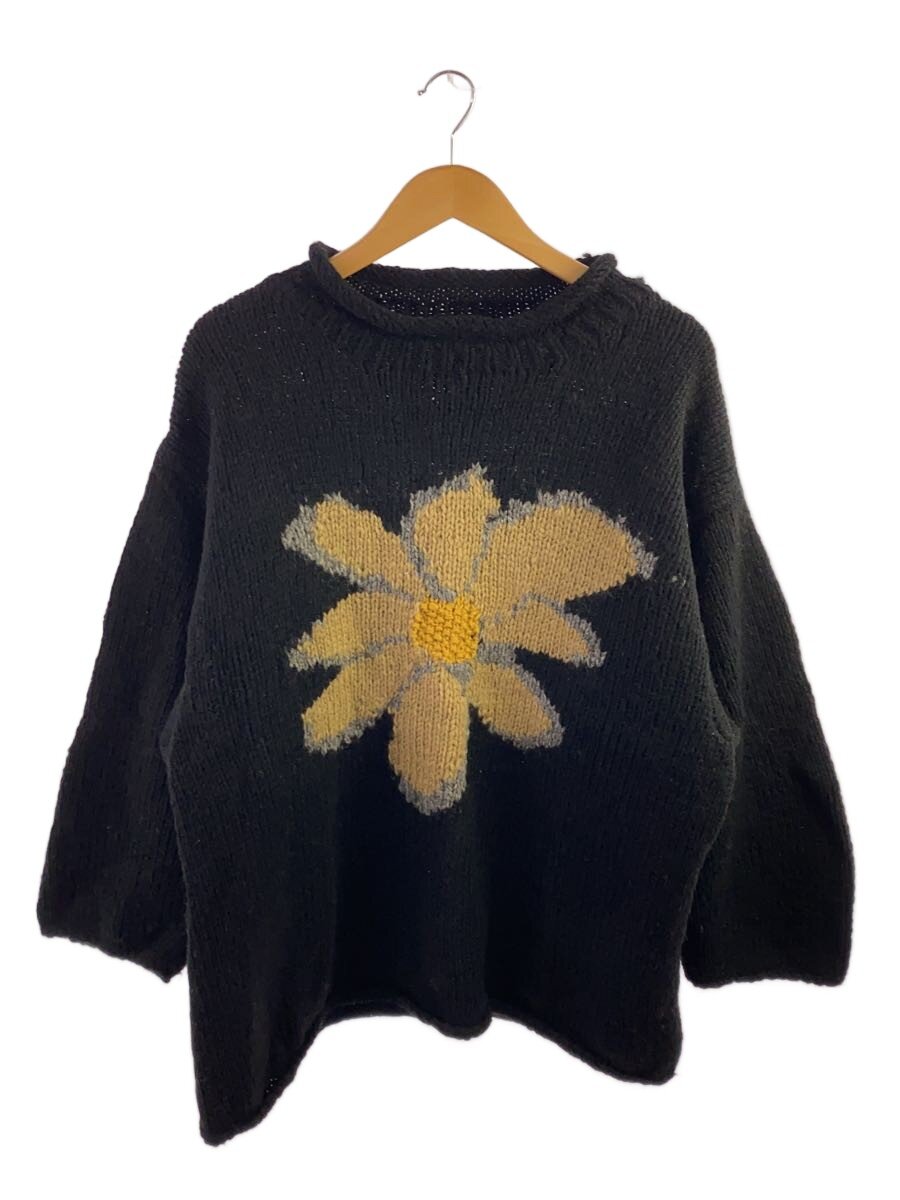【中古】MCMACHAN WOOLEN◆ニット・セーター(厚手)/--/ウール/BLK【レディースウェア】