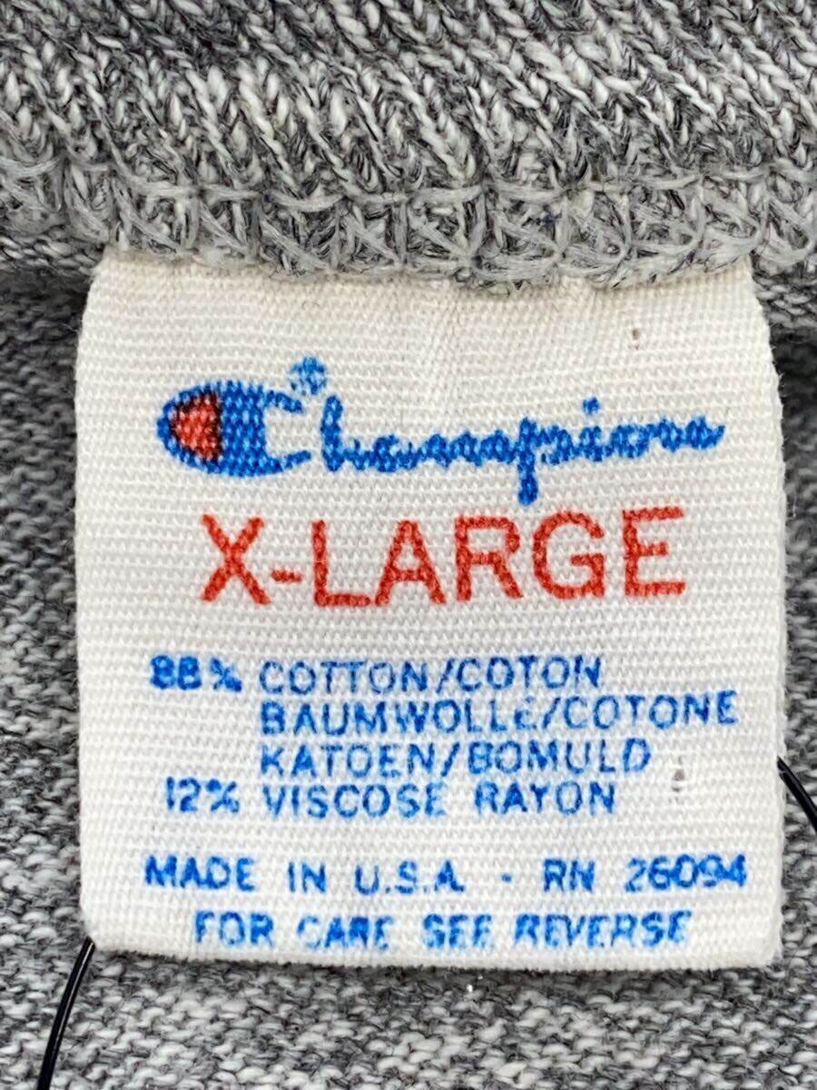 【中古】Champion◆80s/88/12/スクリプトロゴ/杢グレー/Tシャツ/XL/コットン/GRY【メンズウェア】 jumblestore-37863932 2nd STREET 楽天市場店 サンプル画像3