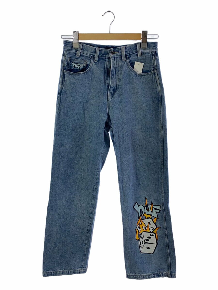 【中古】HUF◆DICEY DENIM/ボトム/28/デニム/IDG/無地【メンズウェア】