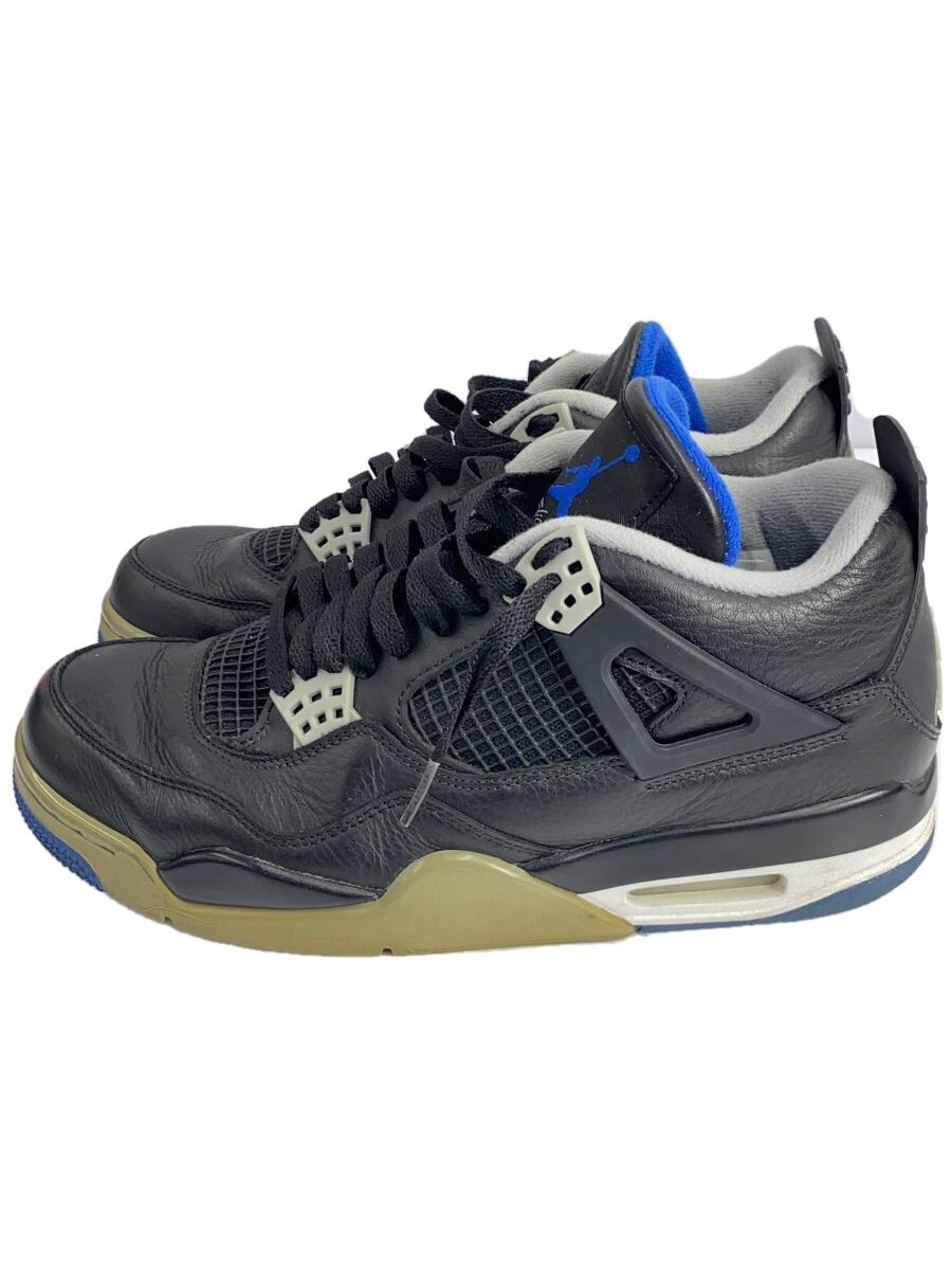 NIKE◆AIR JORDAN 4 RETRO/エアジョーダンレトロ/ブラック/308497-006/27.5cm/BLK