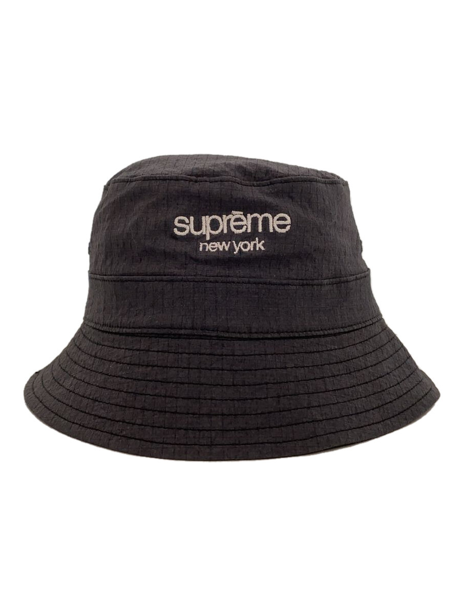【中古】Supreme◆バケットハット/--/ナイロン/GRY/無地/メンズ【服飾雑貨他】
