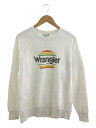 【中古】WRANGLER◆スウェット/M/コットン/ホワイト/WOL-75/三角タグ【メンズウェア】